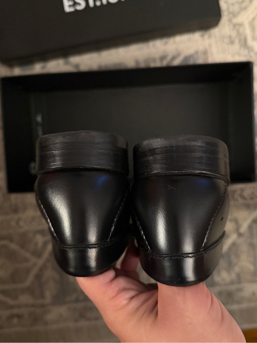 Black Leather Weejuns Bit Loafers - women brand new - Picture 5 of 7